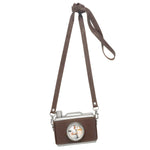 Classic Camera Urn - Leather Wrapped Keepsake Cremation Urn - Photo & Personalization Option