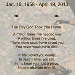 God Took You Poem Urn
