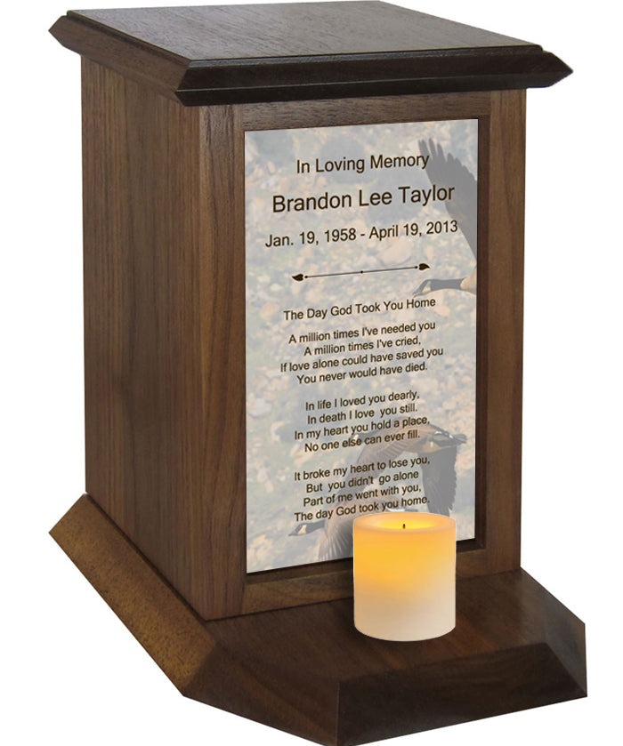 The Day God Took You Home Poem Urn