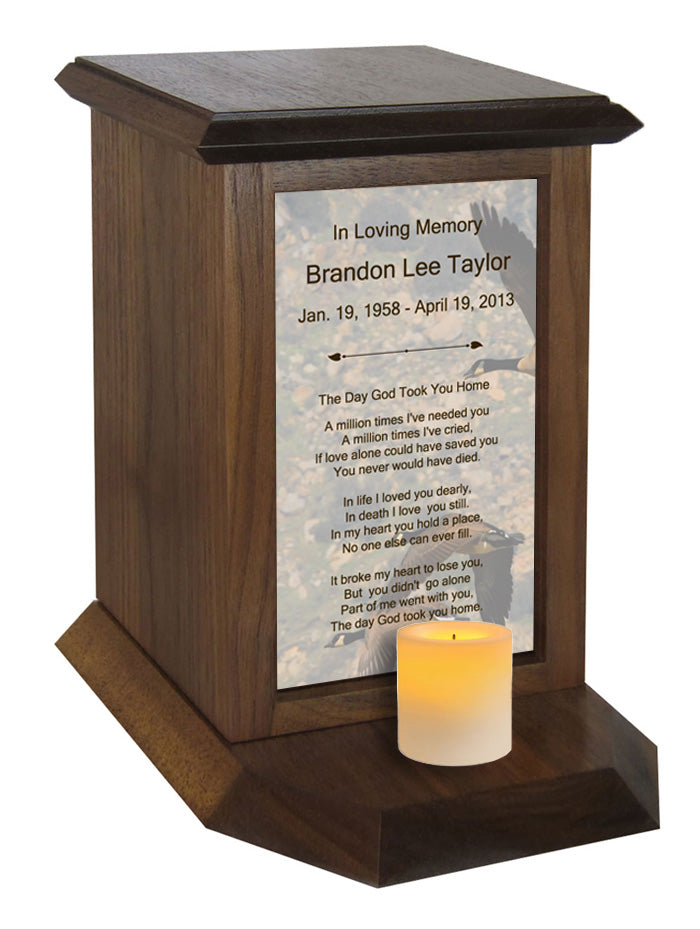 The Day God Took You Home Poem Urn