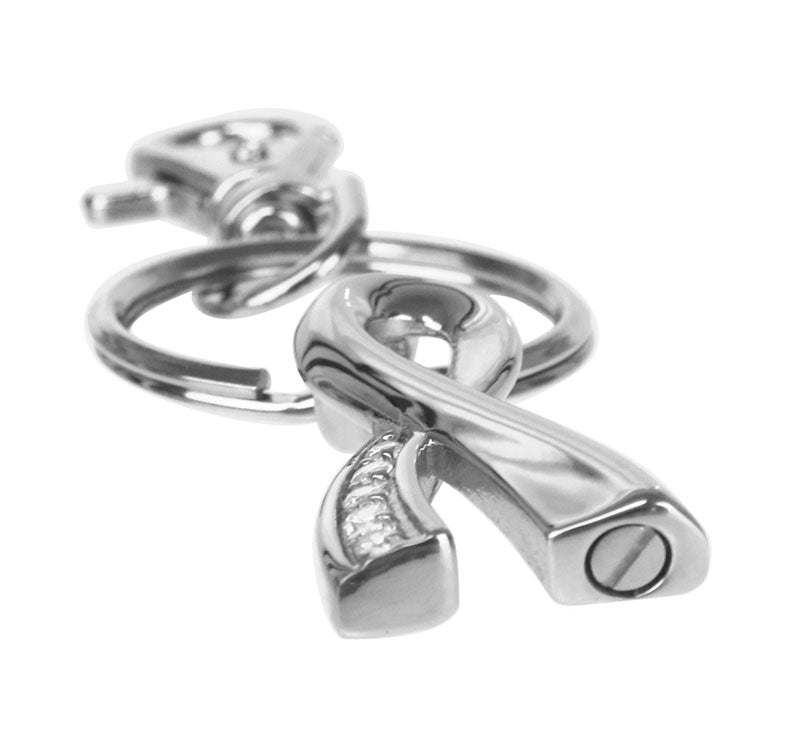 Cancer Ribbon Key Chain Keepsake Urn 