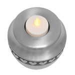 Candle Heart Pewter Infant Urn