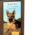 Dog Photo Candle Urn - Free Photo and Personalization - Candle Included