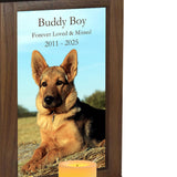 Dog Photo Candle Urn - Free Photo and Personalization - Candle Included