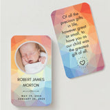 Heavenly Child Photo Urn Memorial Card and Angel Card Holder Options - Keep The Memory® Child Urn - Handcrafted Photo Hardwood Urn 