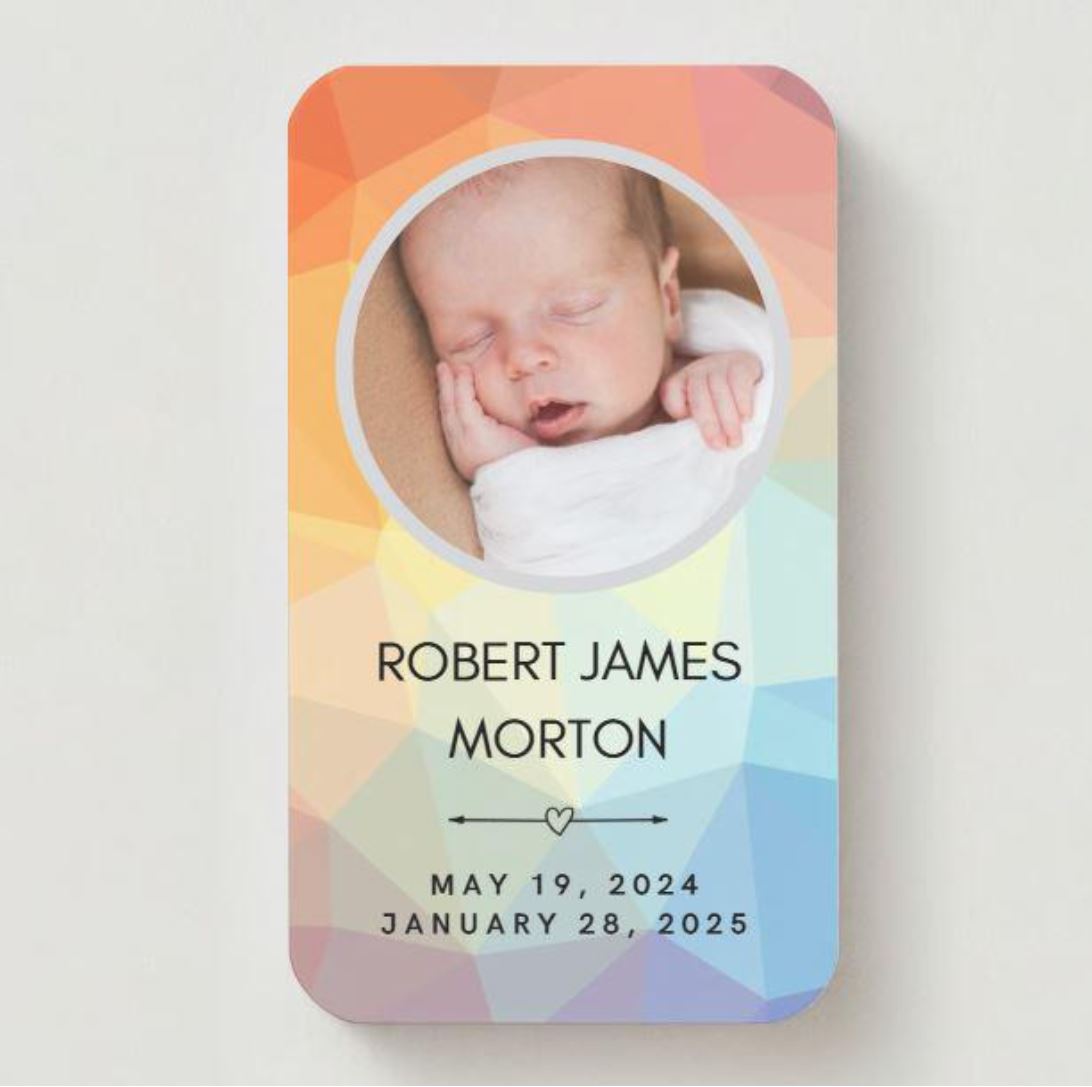 Heavenly Child Photo Urn Memorial Card and Angel Card Holder Options - Keep The Memory® Child Urn - Handcrafted Photo Hardwood Urn 