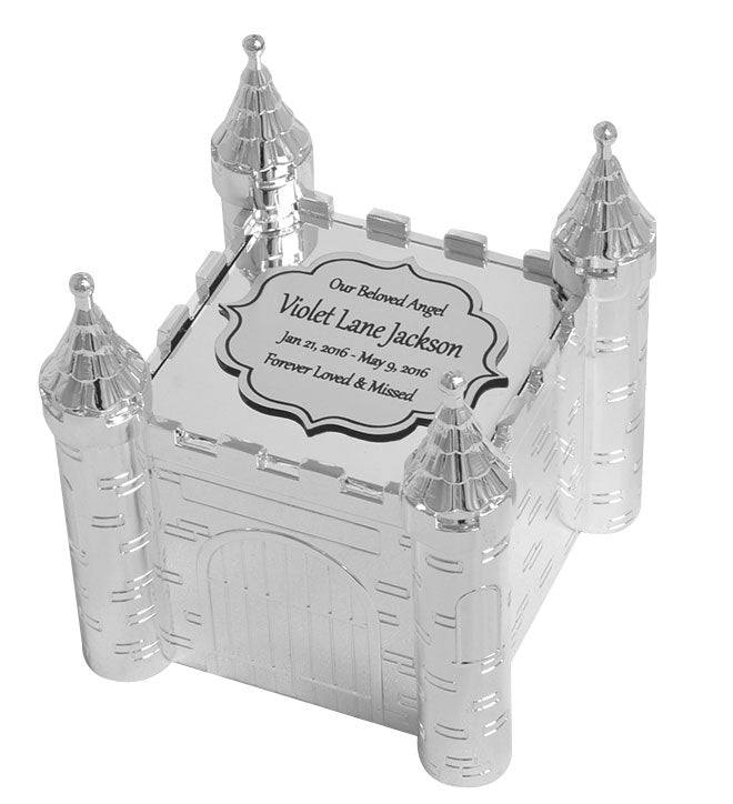 Castle Baby Pewter Ash Urn - In The Light Urns
