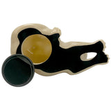 Sitting Cat Urn - Love Charms® Option - Engravable & Fur Holder - Collar Color Choice