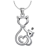 Cat And Kitten Pendant Ash Urn - Love Charms™ Option
