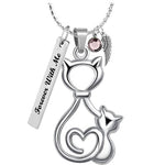 Cat And Kitten Pendant Ash Urn - Love Charms™ Option