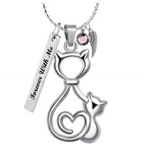 Cat And Kitten Pendant Ash Urn - Love Charms™ Option
