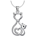 Cat And Kitten Pendant Ash Urn - Love Charms™ Option