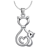 Cat And Kitten Pendant Ash Urn - Love Charms™ Option