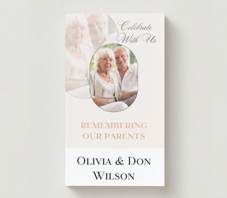 Celebration Photo Memorial Cards - Funeral  Cards - Celebration of Life Cards