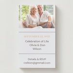 Celebration Photo Memorial Cards - Funeral  Cards - Celebration of Life Cards