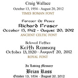 Personalized Engraving For All Wood Family Badge Urn 