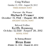 Personalized Engraving For All Wood Family Badge Urns