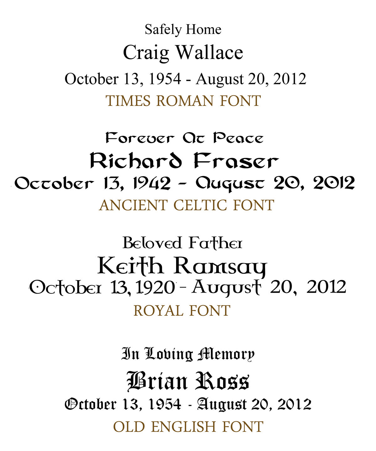 Personalized Laser Engraving