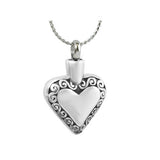 Endless Love Heart Ash Pendant Urn - Love Charms Option