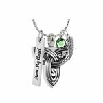 Celtic Trinity Ash Pendant Urn - Love Charms Option