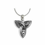 Celtic Trinity Ash Pendant Urn - Love Charms Option