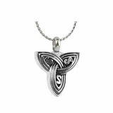 Celtic Trinity Ash Pendant Urn - Love Charms Option