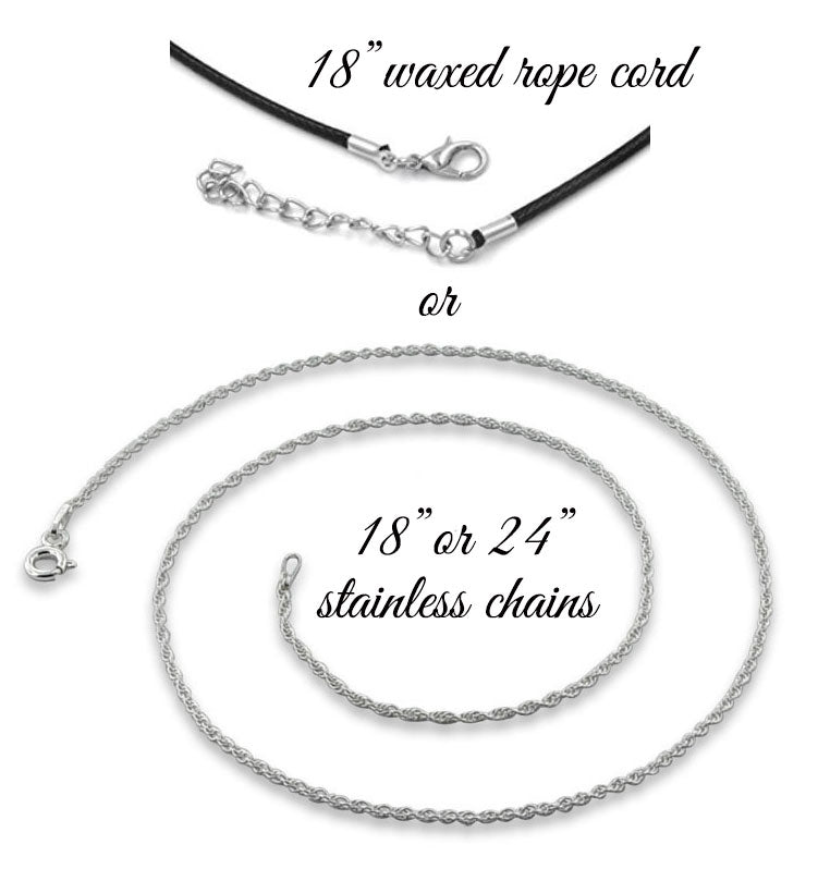 Stainless Love Charms - Birthstone Option