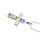 Chakra Cross Cremation Jewelry Urn