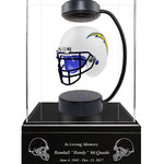 Football Cremation Urn & San diego Charges Hover Helmet Décor