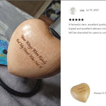 Always In My Heart Cherry Keepsake Cremation Urn - Engraving Option