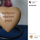 Always In My Heart Cherry Keepsake Cremation Urn - Engraving Option