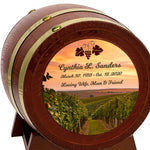 Vineyard Sunset Adult or Keepsake Chestnut Barrel Urn