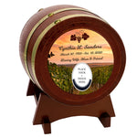 Vineyard Sunset Adult or Keepsake Chestnut Barrel Urn