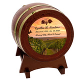 Vineyard Sunset Adult or Keepsake Chestnut Barrel Urn