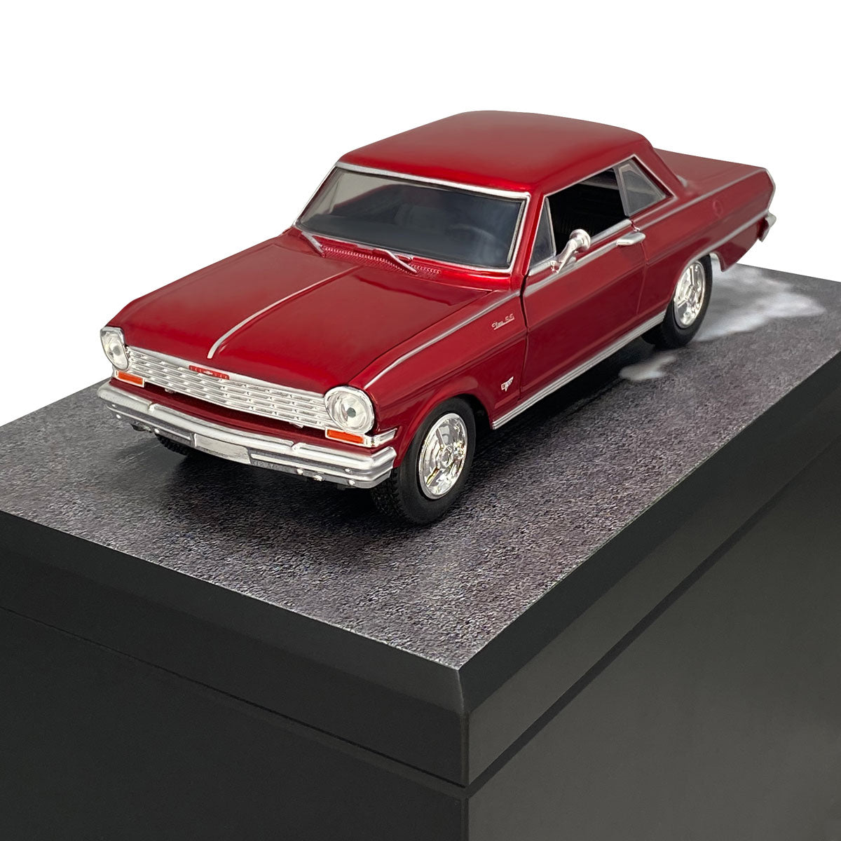 Race Track Companion Cremation Urn & 1964 Chevy Nova SS Décor - With Photos