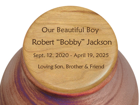 Cat Lover Moon Raku Cremation Adult or Medium Urn - Personalization Option