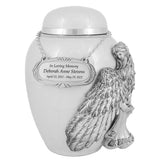Child Wings of an Angel White Urn - Pro Laser Engraving