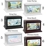 Children Toys, Baby Animals, The Sea & Dinosaurs Wood Keep The Memory® Cremation Urn