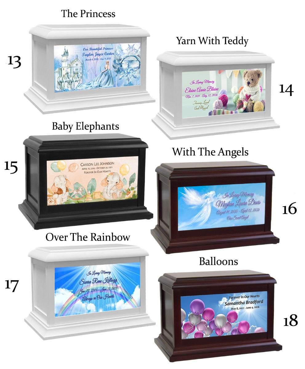 Children Toys, Baby Animals, The Sea & Dinosaurs Wood Keep The Memory® Cremation Urn
