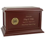 Chorus Medallion Wood Cremation Urn