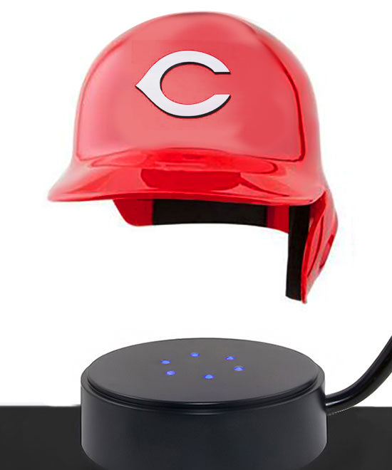 Baseball Cremation Urn & Cincinnati Reds Hover Helmet Décor
