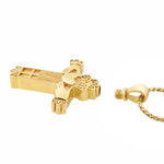 Claddagh Cross 14KT Gold Cremation Jewelry Urn