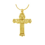 Claddagh Cross Gold Pendant Urn - Love Charms™ Option 