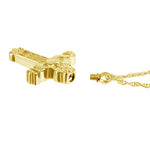 Claddagh Cross Gold Pendant Urn