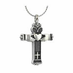 Irish Cross Pendant Urn - Love Charms Option