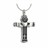 Irish Cross Pendant Urn - Love Charms Option
