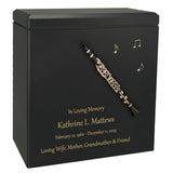 Clarinet Wood Adult Cremation Urn - Miniature Clarinet - Photo Option