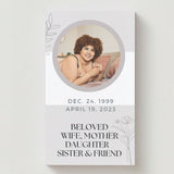 Double Photo Memorial Cards - Funeral  Cards - Celebration of Life Cards