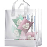 Starfish Tiny Aqua and Pink Peaceful Pillow® Bio Urns - In Loving Memory - Set of 2