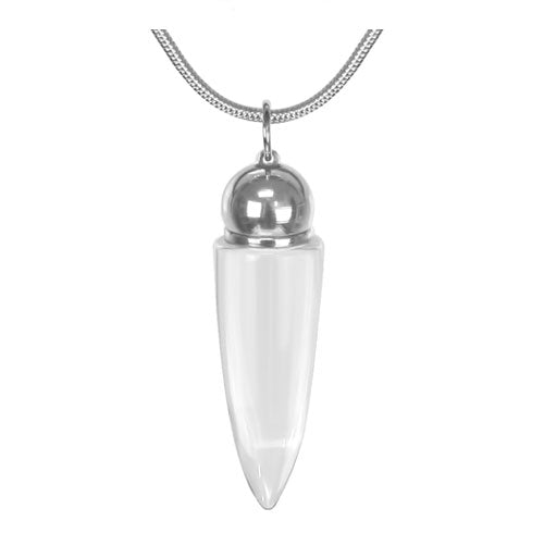 Clear Crystal Cremation Jewelry Urn 